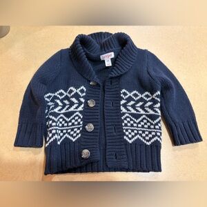 Cat & Jack Navy and White Kids Sweater